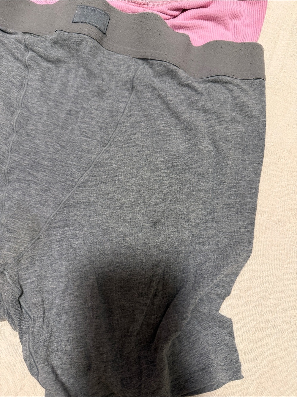 SKIMS Pink & Gray Seamless Boxer Briefs - 2 Pack - Picture 2 of 6